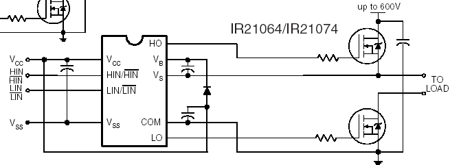 Ir2117 схема включения и описание