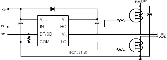 Ir2127s схема включения