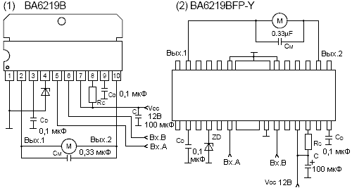 Ba6218 схема включения