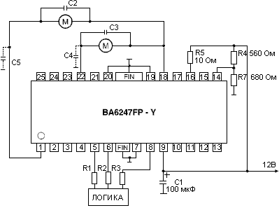 Ba6247 схема включения